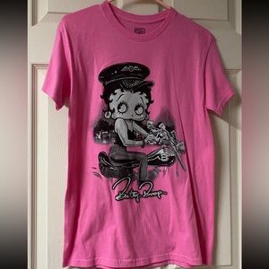 Y2K Pink Betty Boop T-shirt size small brand rue 21